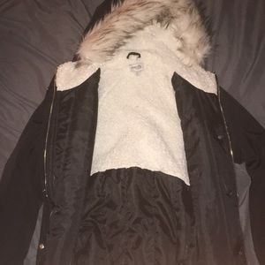 Charlotte Russe coat. With pockets and undo hoodie
